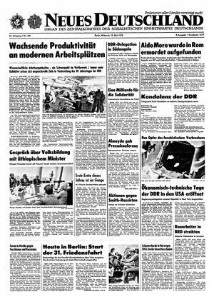 Neues Deutschland Online-Archiv vom 10.05.1978