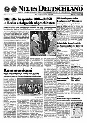 Neues Deutschland Online-Archiv vom 13.05.1978