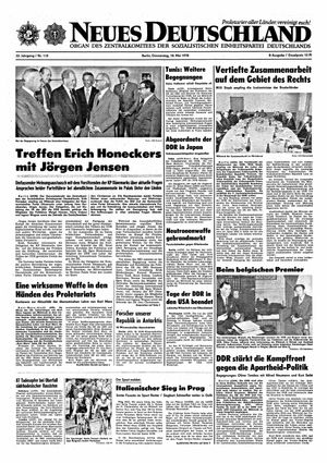 Neues Deutschland Online-Archiv vom 18.05.1978