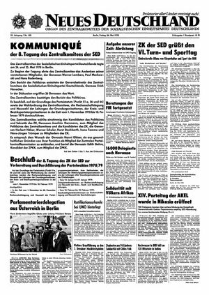 Neues Deutschland Online-Archiv vom 26.05.1978