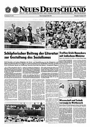 Neues Deutschland Online-Archiv vom 30.05.1978