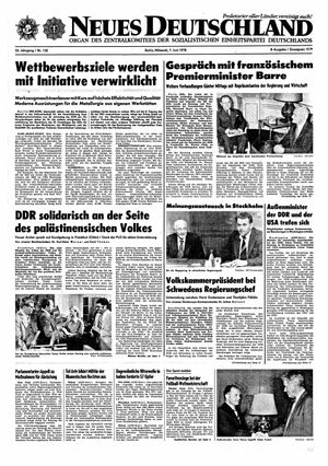 Neues Deutschland Online-Archiv vom 07.06.1978