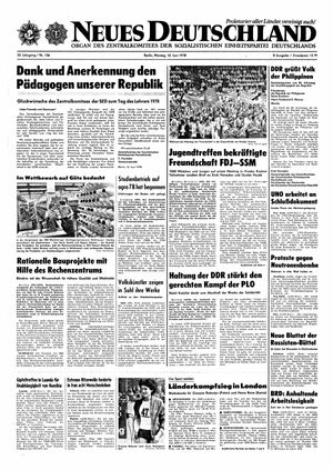Neues Deutschland Online-Archiv vom 12.06.1978