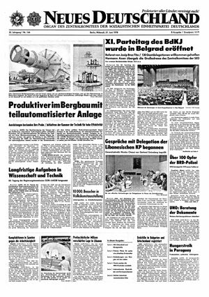 Neues Deutschland Online-Archiv on Jun 21, 1978