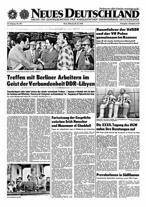 Neues Deutschland Online-Archiv vom 28.06.1978
