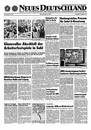 Neues Deutschland Online-Archiv vom 03.07.1978