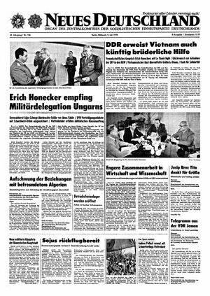Neues Deutschland Online-Archiv vom 05.07.1978