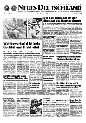 Neues Deutschland Online-Archiv vom 17.07.1978