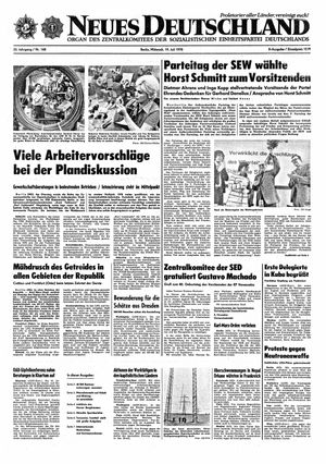 Neues Deutschland Online-Archiv vom 19.07.1978