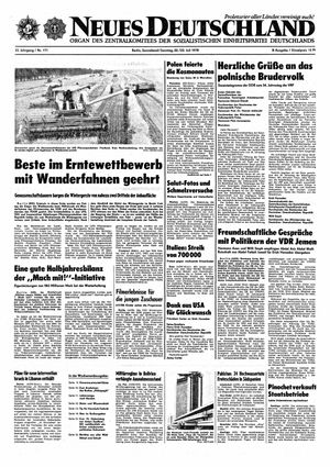 Neues Deutschland Online-Archiv vom 22.07.1978