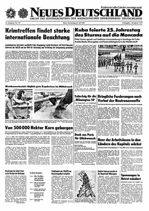Neues Deutschland Online-Archiv vom 27.07.1978