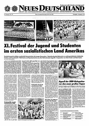 Neues Deutschland Online-Archiv vom 29.07.1978