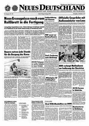 Neues Deutschland Online-Archiv on Aug 18, 1978