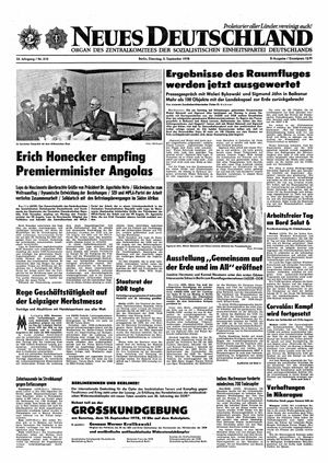 Neues Deutschland Online-Archiv vom 05.09.1978