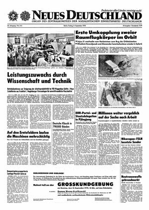 Neues Deutschland Online-Archiv vom 08.09.1978