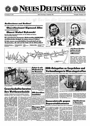 Neues Deutschland Online-Archiv vom 21.09.1978