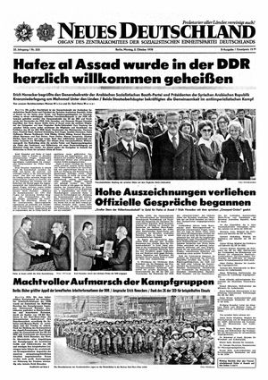 Neues Deutschland Online-Archiv vom 02.10.1978