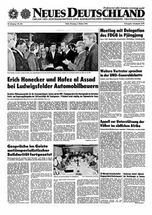 Neues Deutschland Online-Archiv vom 03.10.1978