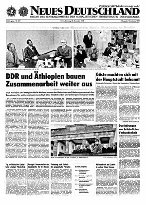 Neues Deutschland Online-Archiv vom 28.11.1978