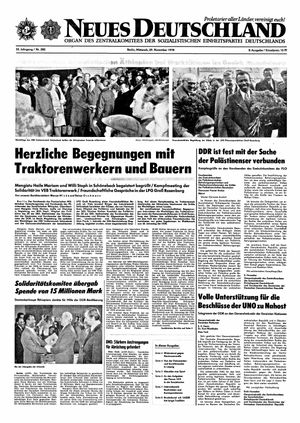 Neues Deutschland Online-Archiv vom 29.11.1978