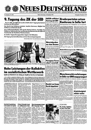 Neues Deutschland Online-Archiv vom 14.12.1978