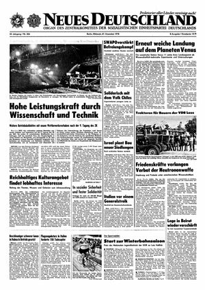 Neues Deutschland Online-Archiv vom 27.12.1978