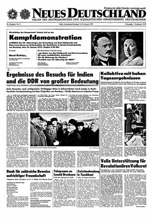 Neues Deutschland Online-Archiv vom 13.01.1979