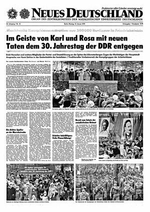 Neues Deutschland Online-Archiv vom 15.01.1979