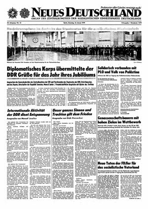 Neues Deutschland Online-Archiv vom 16.01.1979
