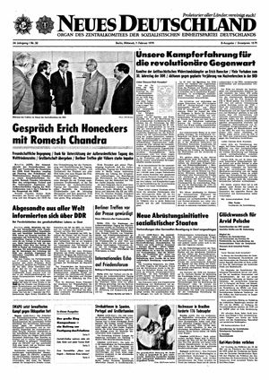 Neues Deutschland Online-Archiv vom 07.02.1979