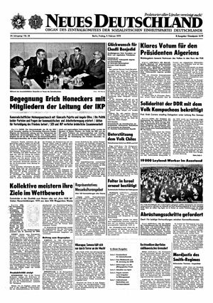 Neues Deutschland Online-Archiv vom 09.02.1979