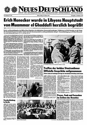 Neues Deutschland Online-Archiv on Feb 16, 1979