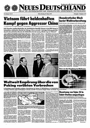 Neues Deutschland Online-Archiv on Feb 27, 1979