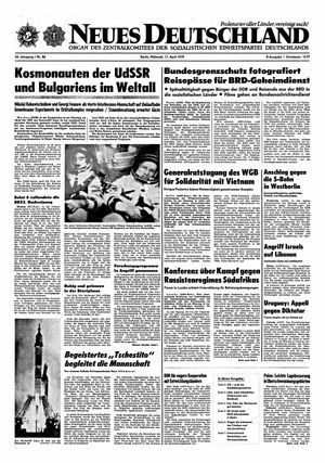 Neues Deutschland Online-Archiv vom 11.04.1979