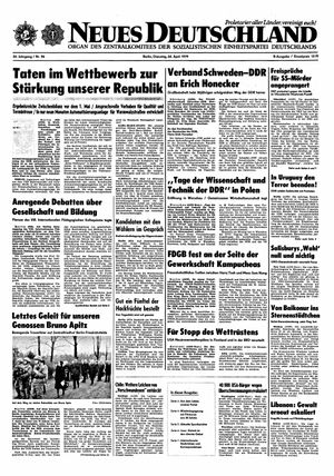 Neues Deutschland Online-Archiv vom 24.04.1979