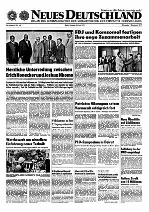 Neues Deutschland Online-Archiv vom 20.06.1979