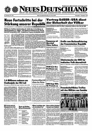 Neues Deutschland Online-Archiv vom 14.07.1979