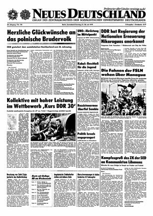 Neues Deutschland Online-Archiv on Jul 21, 1979