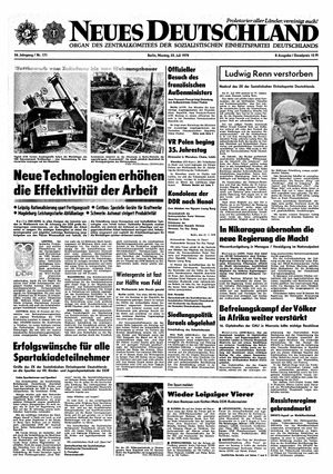 Neues Deutschland Online-Archiv vom 23.07.1979