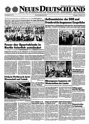 Neues Deutschland Online-Archiv vom 24.07.1979