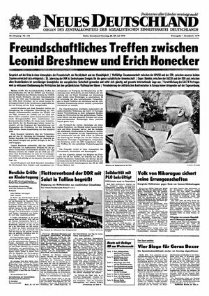 Neues Deutschland Online-Archiv vom 28.07.1979