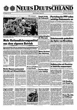 Neues Deutschland Online-Archiv vom 07.08.1979