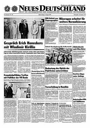 Neues Deutschland Online-Archiv vom 17.08.1979