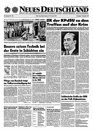 Neues Deutschland Online-Archiv vom 19.08.1979