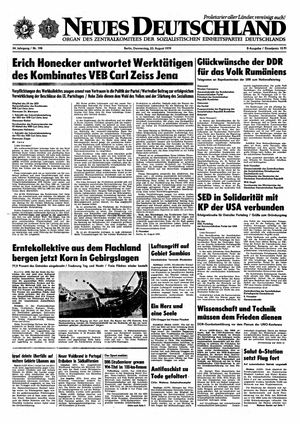 Neues Deutschland Online-Archiv vom 23.08.1979