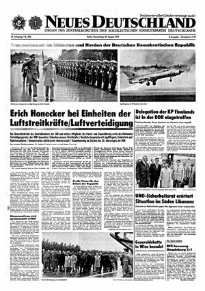 Neues Deutschland Online-Archiv vom 30.08.1979