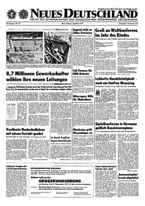 Neues Deutschland Online-Archiv vom 07.09.1979