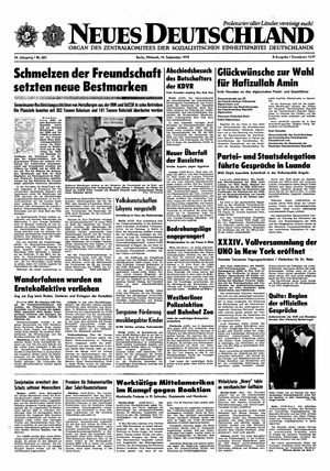 Neues Deutschland Online-Archiv vom 19.09.1979