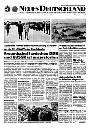 Neues Deutschland Online-Archiv vom 20.09.1979