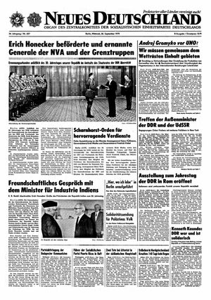Neues Deutschland Online-Archiv on Sep 26, 1979